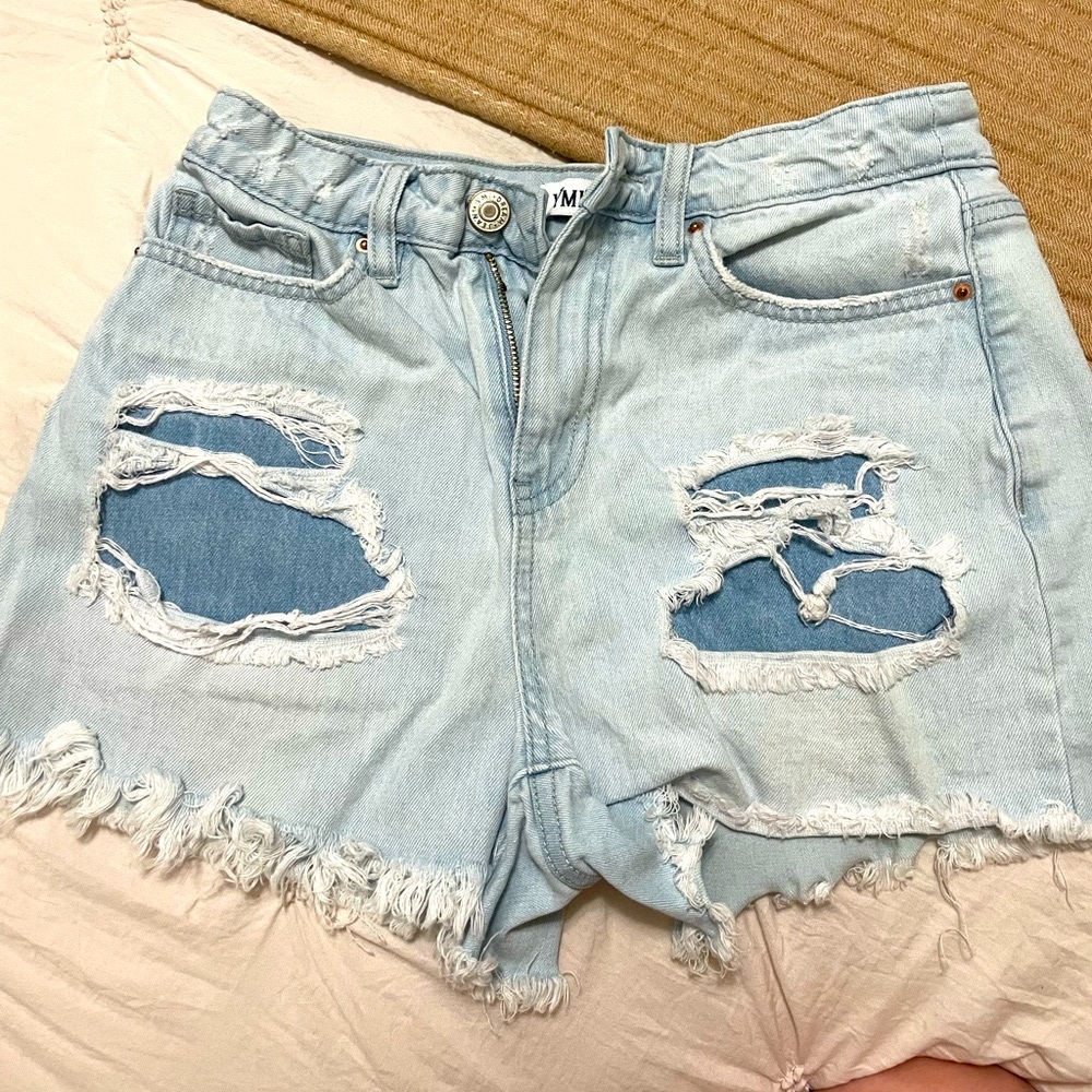 Distressed Jean Shorts